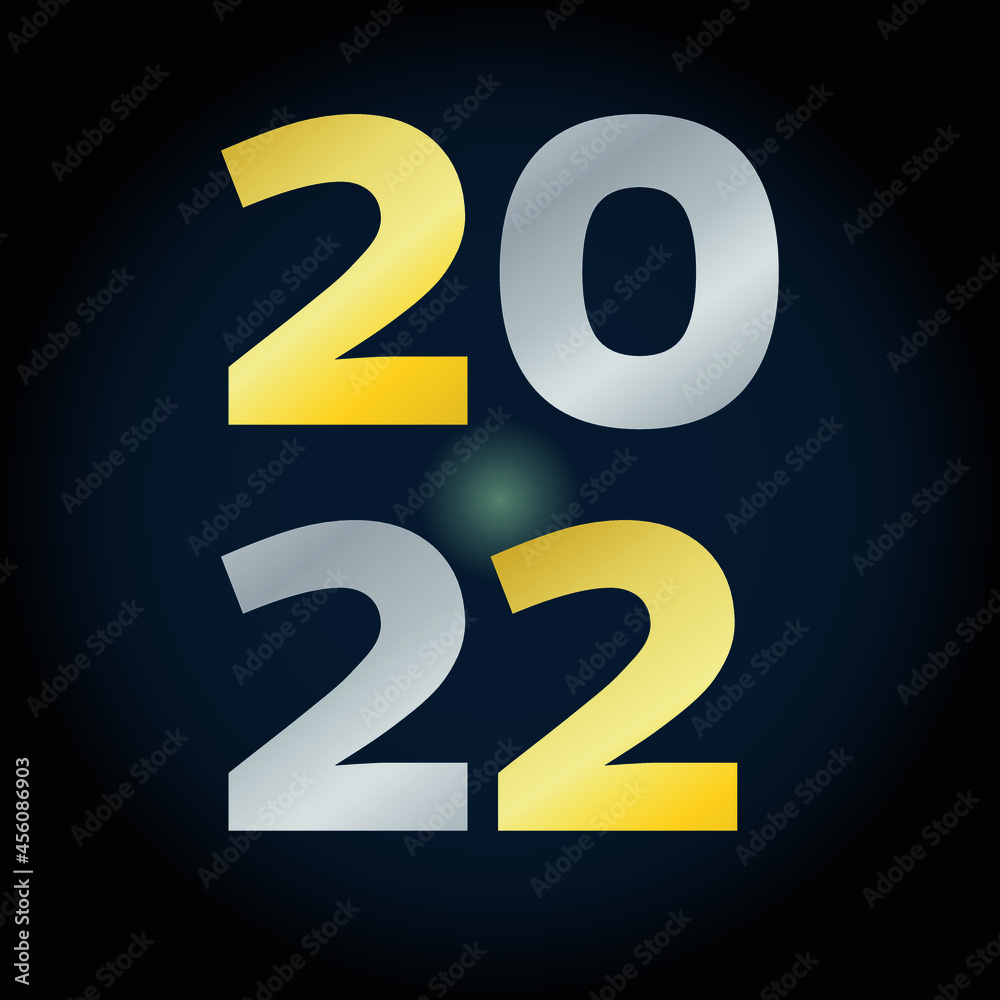 Happy New Year. 2022. Chinese symbol of the New Year 2022. Creative card design with tiger hair texture and tail. Vector illustration for congratulations. New year banner