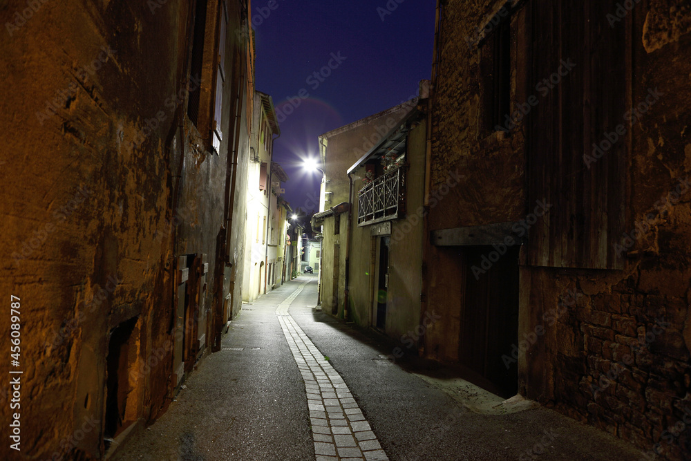 the street of the ancient night city