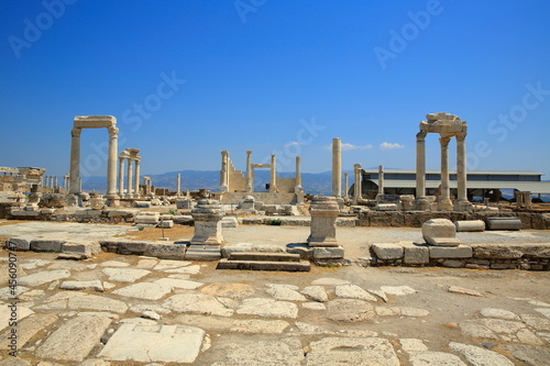 Ancient City of Laodikeia, BC. Between the years of 261-263 II. It was founded by Antiochus and named after Laodike, the wife of Antiochus. Pamukkale, Turkey