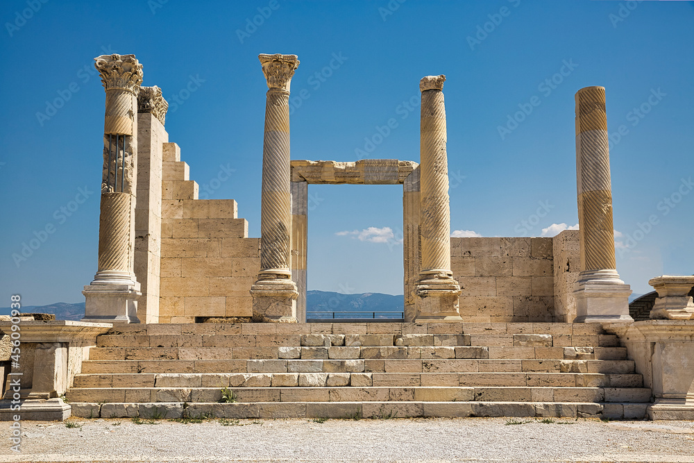 Ancient City of Laodikeia, BC. Between the years of 261-263 II. It was founded by Antiochus and named after Laodike, the wife of Antiochus. Pamukkale, Turkey