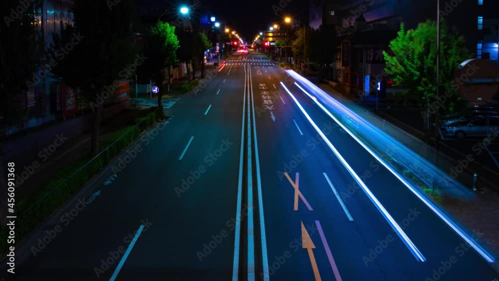 A timelapse of the downtown street in Tokyo wide shot panning A timelapse of the downtown street in Tokyo wide shot panning