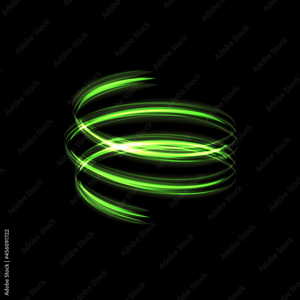 Green glow light effect stars bursts with sparkles isolated Green glow light effect stars bursts with sparkles isolated