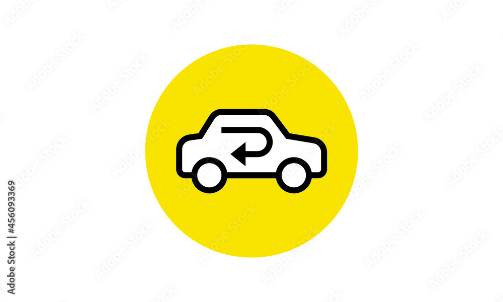 car interior symbol simple black line web icon vector illustration. Editable stroke. 48x48 Pixel Perfect.