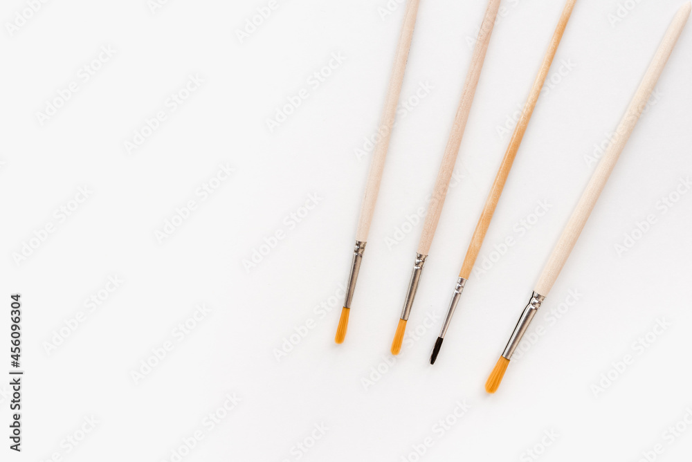brushes on white background