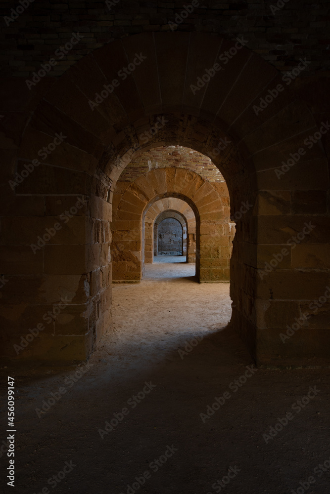 Fototapeta premium old castle in the town
