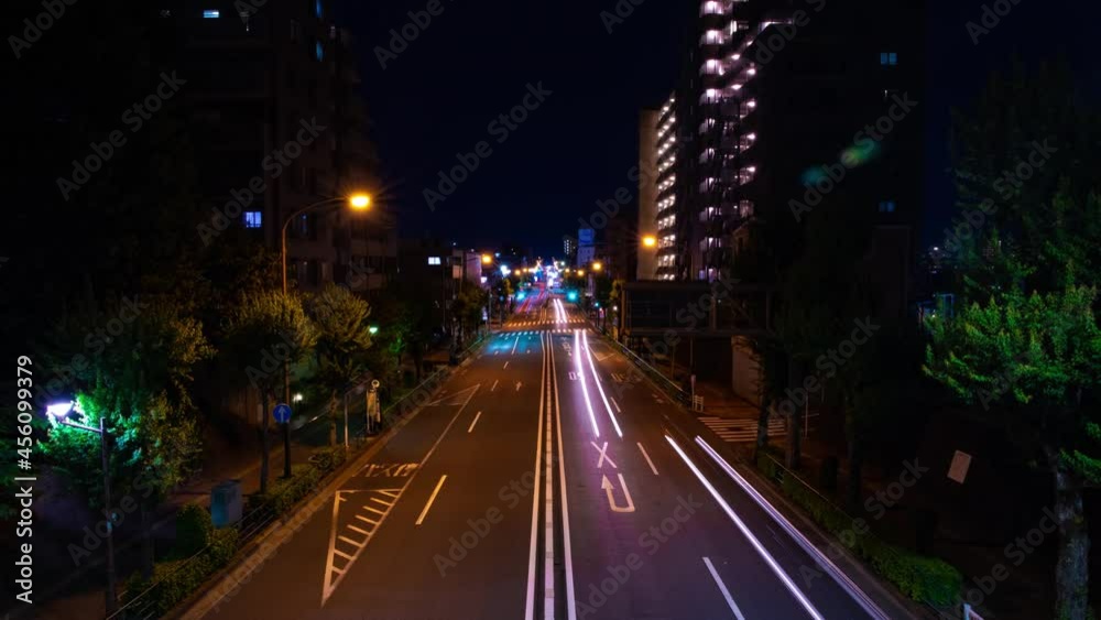 A timelapse of the downtown street in Tokyo wide shot tilt A timelapse of the downtown street in Tokyo wide shot tilt