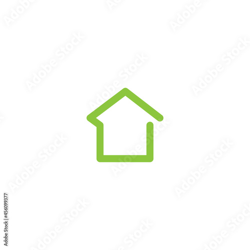 Home Simple Building Logo Icon Vector 