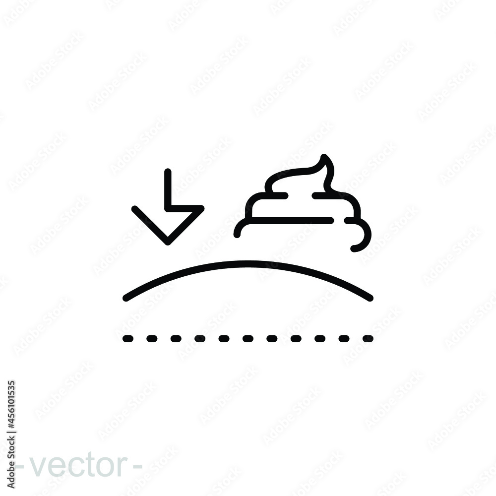 Moisture line icon. Simple outline style. Skin absorb, absorption, moist, skincare, water drop, soft, cream, diaper, cosmetic. Vector illustration isolated on white background. Editable stroke EPS 10 Moisture line icon. Simple outline style. Skin absorb, absorption, moist, skincare, water drop, soft, cream, diaper, cosmetic. Vector illustration isolated on white background. Editable stroke EPS 10