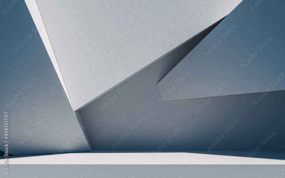 Abstract geometric architecture, 3d rendering. Abstract geometric architecture, 3d rendering.