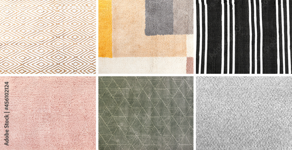 Fototapeta premium Set of stylish carpets