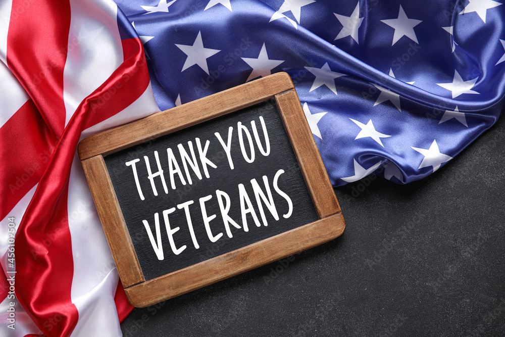 Fototapeta premium Greeting card for American Veterans Day