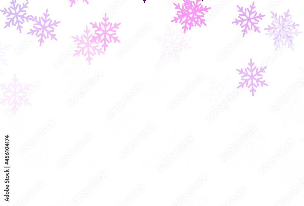 Light Pink vector background with xmas snowflakes, stars. Light Pink vector background with xmas snowflakes, stars.