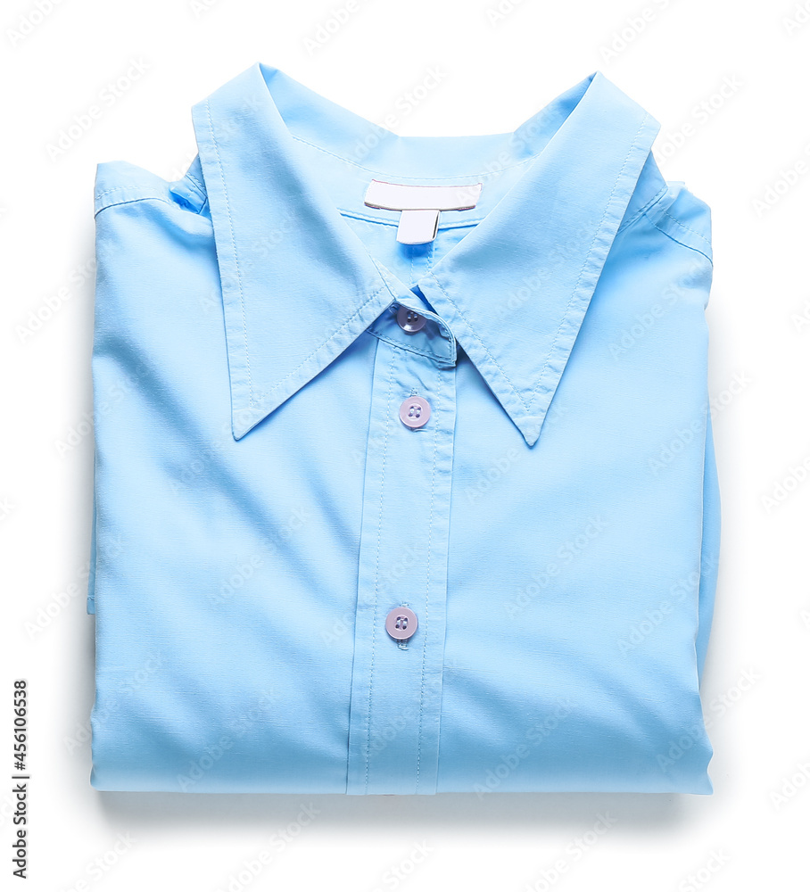 Stylish female shirt on white background Stylish female shirt on white background