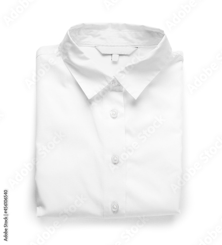 Stylish female shirt on white background