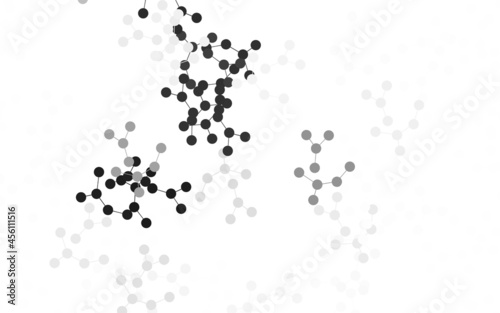 Light Gray vector texture with artificial intelligence concept.