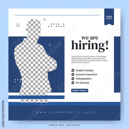 We are hiring job position template