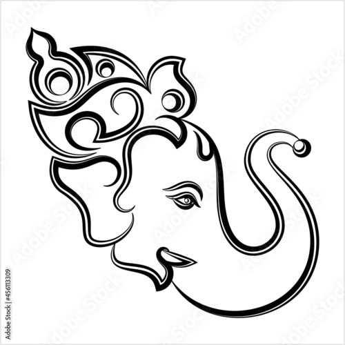 Ganesha Pen Ink Style M_2109069