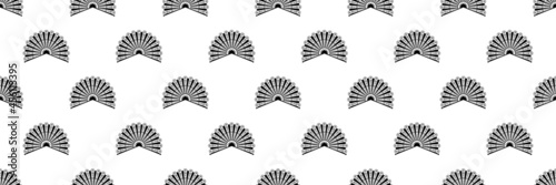 Hand Fan Icon Seamless Pattern M_2109001