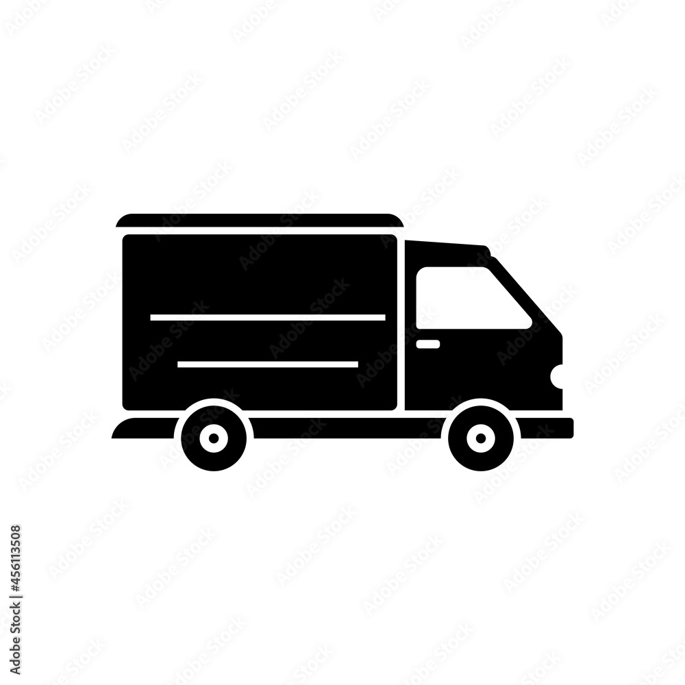 Delivery truck icon design template illustration isolated