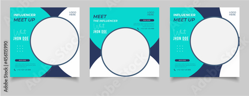 Influencer instagram posts template