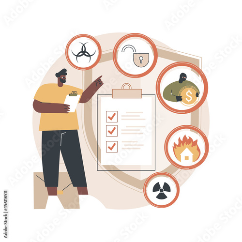 Business continuity and disaster recovery abstract concept vector illustration. Economic disaster recovery, business continuity planning, risk management, anti-crisis strategy abstract metaphor.