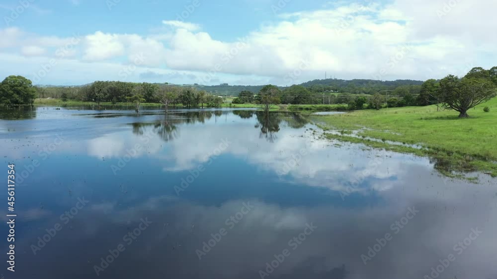 4k Drone shot of a flood at Byron Bay, Australia. 4k Drone shot of a flood at Byron Bay, Australia.