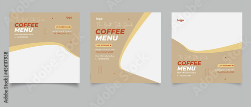 Flat design food webinar