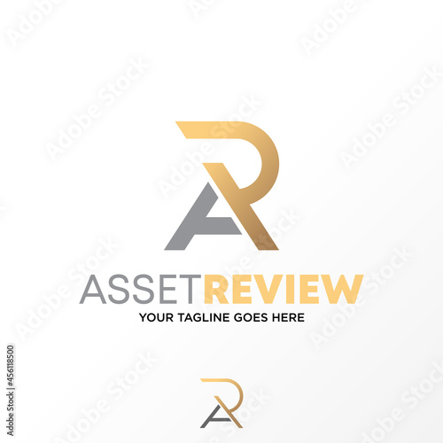 Letter or word RA or AR san serif font in cutting image graphic icon logo design abstract concept vector stock. Can be used as a symbol related to initial or monogram