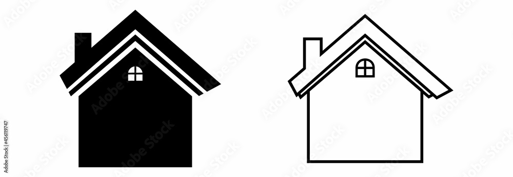 home icon set, home vector set, home symbol illustrations home icon set, home vector set, home symbol illustrations