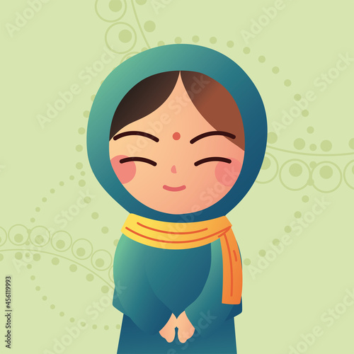 cute muslim woman