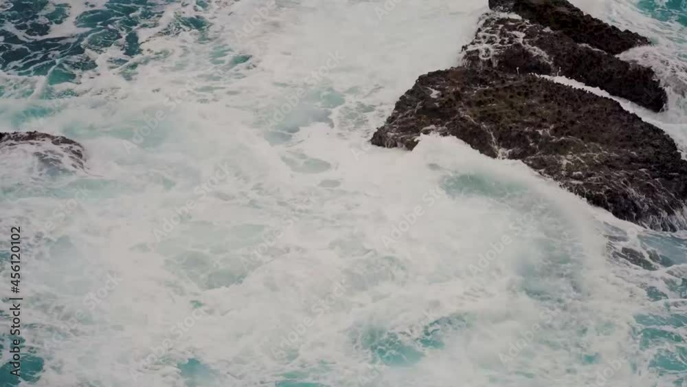 he empty scene, the rocks on the sea, hit by the waves, very quiet he empty scene, the rocks on the sea, hit by the waves, very quiet
