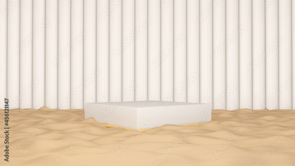 Background rendering with podium and wall scene abstract background. 3D illustration, 3D rendering Background rendering with podium and wall scene abstract background. 3D illustration, 3D rendering