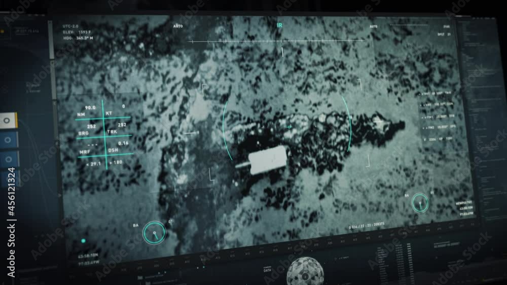 Automated Tracking System Spying Process In High Tech Military Software ...