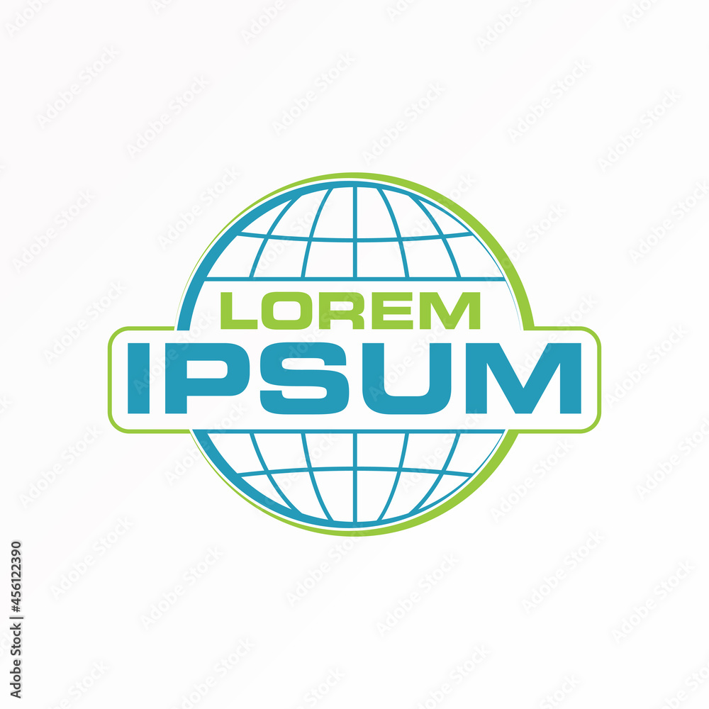 Simple line Globe in emblem image graphic icon logo design abstract concept vector stock. Can be used as a symbol related to world or group Simple line Globe in emblem image graphic icon logo design abstract concept vector stock. Can be used as a symbol related to world or group