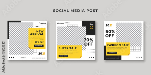 Super sale social media promotion banner template