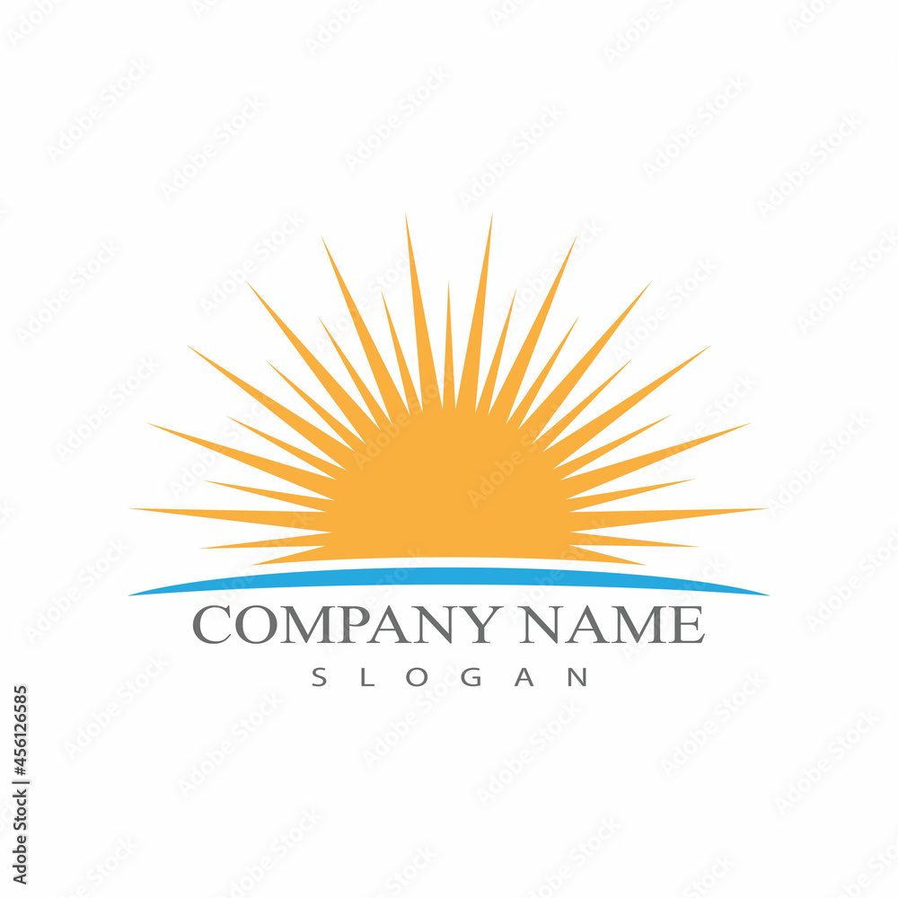 Fototapeta premium Sun Vector illustration Icon Logo Template design