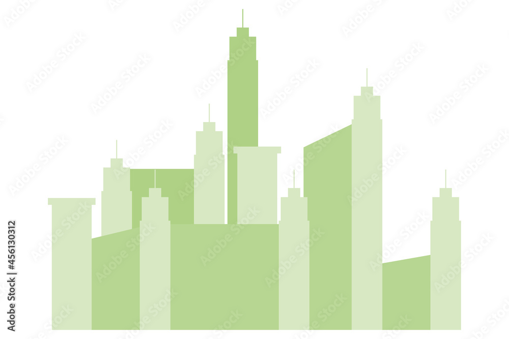 green city buildings