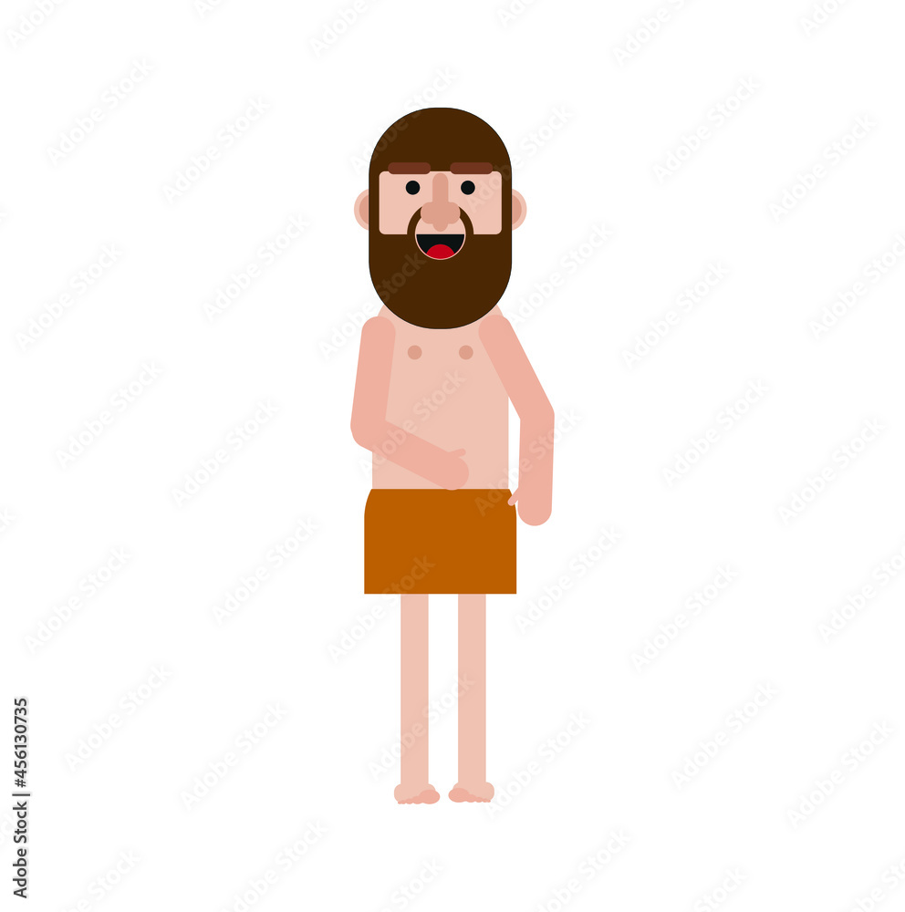 castaway avatar on white background