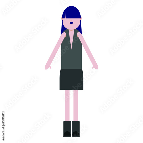 Obraz na płótnie gothic woman avatar on white background w salonie