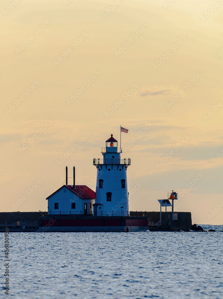 Harbor Beach Lighthouse, Lake Harbor, USA