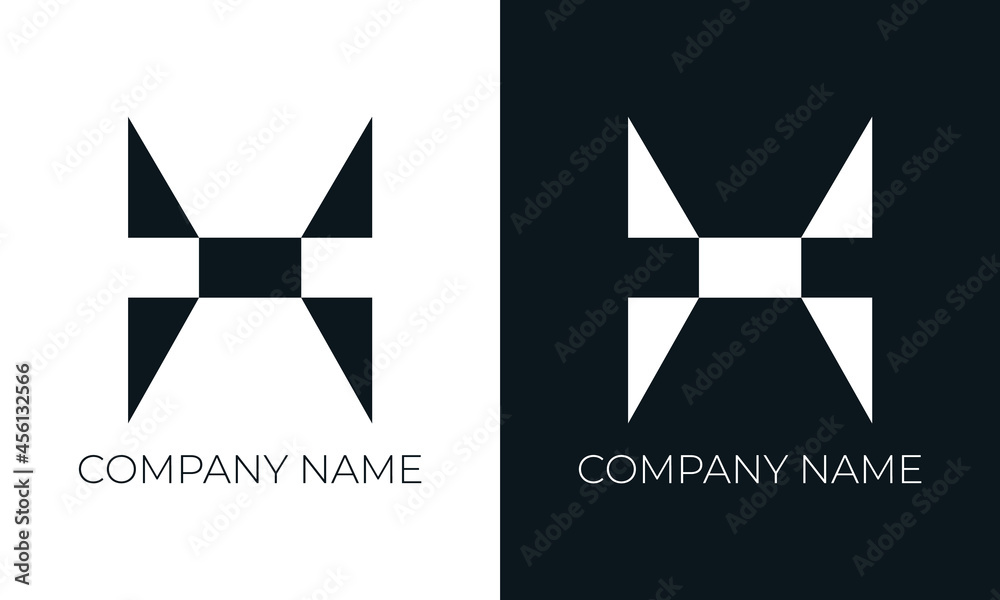 Initial letter h logo vector design template. Creative modern trendy h typography and black colors. Initial letter h logo vector design template. Creative modern trendy h typography and black colors.