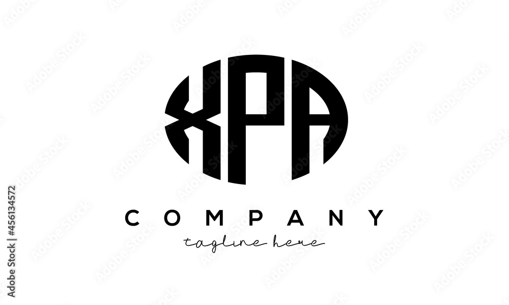 XPA three Letters creative circle logo design	
