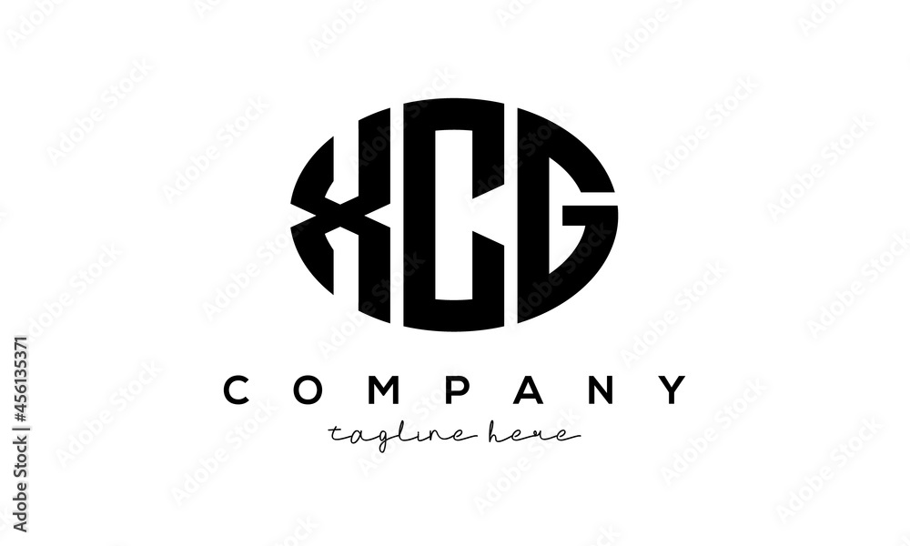 XCG three Letters creative circle logo design XCG three Letters creative circle logo design