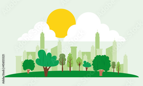 green city illustration