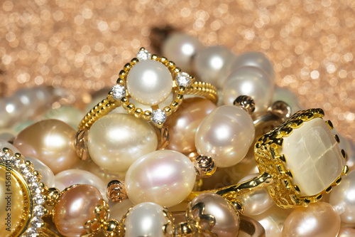 Pearl bracelets and ring