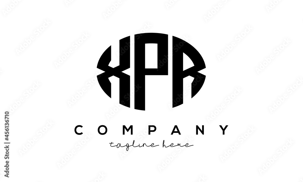 XPR three Letters creative circle logo design XPR three Letters creative circle logo design