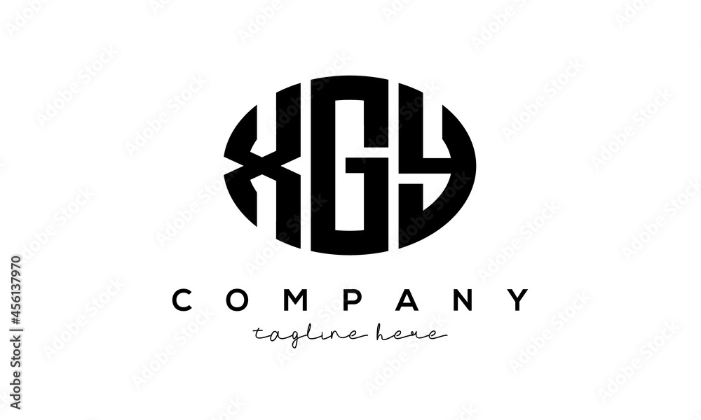 XGY three Letters creative circle logo design XGY three Letters creative circle logo design