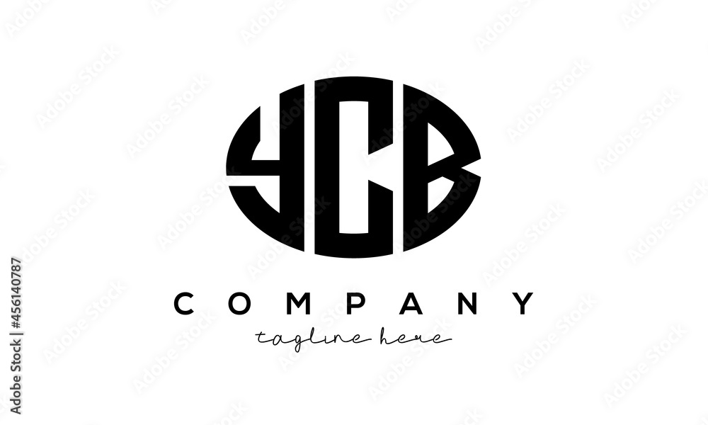 YCB three Letters creative circle logo design