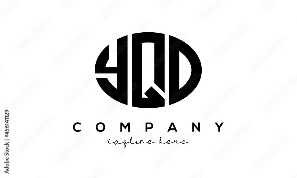 YQO three Letters creative circle logo design YQO three Letters creative circle logo design
