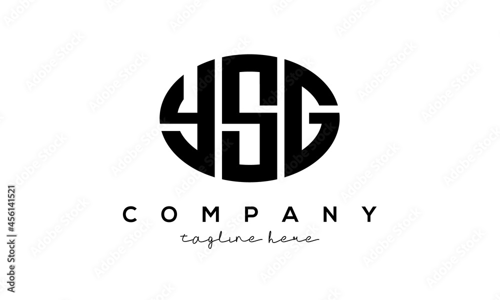 YSG three Letters creative circle logo design YSG three Letters creative circle logo design